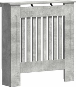 vidaXL Radiátor fedezék Beton Szürke 78 x 19 x 81,5 cm Faanyag