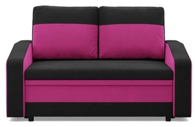 Hewlet kanapé, szövet anyag, fekete - rózsaszín