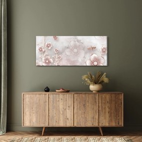Kép - Rózsaszín virágok (120x50 cm)