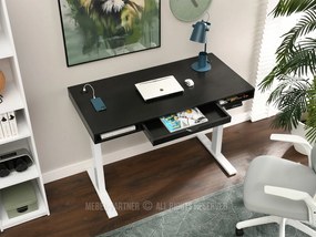 PC asztal Osto 120 (fekete fa + fehér). 1109826