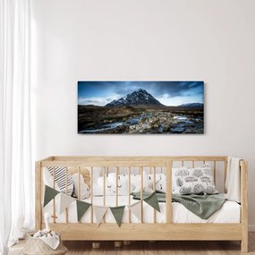 Hegy és a folyó képe (120x50 cm)