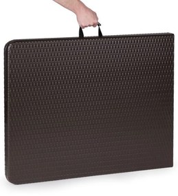 Catering készlet asztal + 2 pad 180cm Brown Rattan