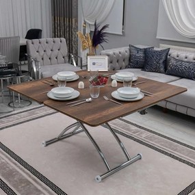 Juppo Ext - Baroque Walnut, Chrome