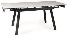 Johanes étkezőasztal 150 cm, márvány / fekete