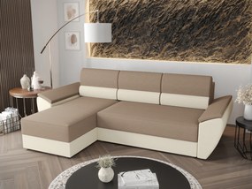 Sarok ülőgarnitúra Radiant L2 (bézs + krém) (B). 1062222
