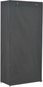 szürke szövet ruhásszekrény 79 x 40 x 170 cm