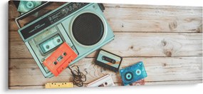 Kép - retro rádió (120x50 cm)
