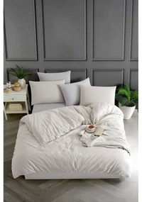 Bézs egyszemélyes ágyneműhuzat 140x200 cm Yarn Dyed – Mijolnir