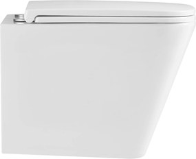 Erga Mery+, fali WC-csésze 515x360x360 mm, Tornado 2 perem nélküli + lassú záródású WC-ülőke, fehér, ERG-V03-MERY-TO2-WH