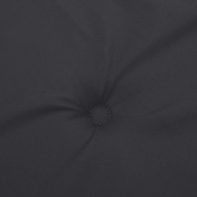 4 db fekete oxford szövet háttámlás székpárna 100x50x3 cm