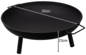 Kerti tűzrakóhely 60 cm 25379