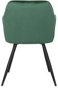 MEGAN Zöld Bársony Étkezőszék