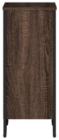 barna tölgy színű szerelt fa könyvszekrény 50 x 31 x 74,5 cm