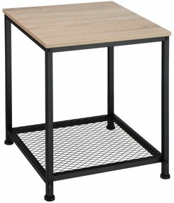 tectake 404207 derby sarokasztal 45,5x45,5x55,5cm - könnyű fa, tölgy sonoma