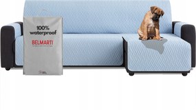 Vízálló ágytakaró kanapéra sarokvédő teflon kék 200cm jobbos