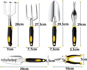 Kerti szerszámkészlet - 6 darabos