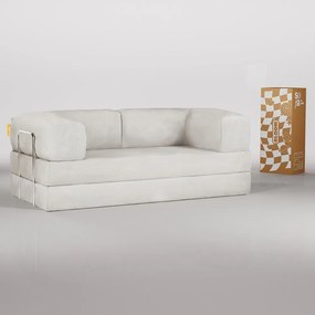 Bézs buklé kinyitható kanapé 180 cm Bloom – TemaHome