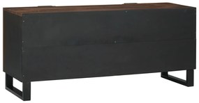 TV Szekrény, 105 x 33.5 x 46 cm, tömör mangófából készült.