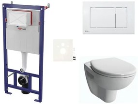 Fali WC szett SAT előtétfalas szereléshez + VitrA Normus WC SIKOSSNORBO20K