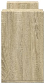 2 db sonoma tölgy színű szerelt fa TV-szekrény 75 x 30 x 50 cm