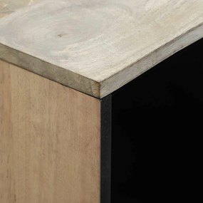 Komód Fehér 80 x 33 x 75 cm tömör mangófa