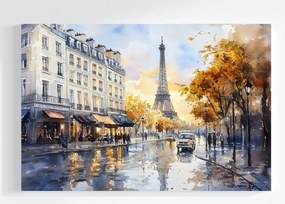 Canvas Vászonkép Tájkép Franciaország Párizs Eiffel-torony Ősz 120x80