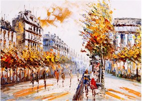 Kép - Utca Párizsban (70x50 cm)
