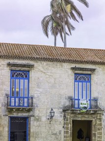 Poszter 60x80cm Hagyományos kubai ház erkéllyel, Assaf Frank