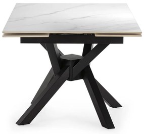 Bővíthető étkezőasztal kő asztallappal, hosszabbító asztallappal 90x150 cm Arlene – Marckeric