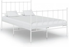 Fehér fém ágykeret 120 x 200 cm