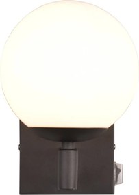 Matt fekete fali lámpa ø 14 cm Kula – Trio