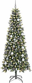Mű karácsonyfa LED -es lámpákkal Zöld 210 cm PVC