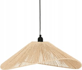 Mennyezeti Függőlámpa Fonott Lámpabúra Barna Fonott 58 cm Lámpabúra E27