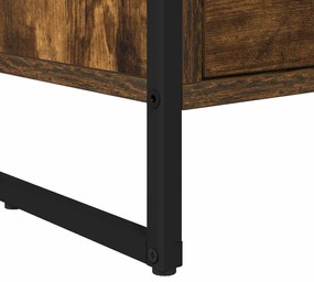 vidaXL Éjjeli asztal Füstös tölgy 39,5 x 30 x 50 cm Faanyag