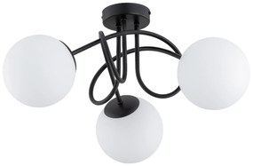 Alfa Felületre szerelhető csillár BANKO 3xE14/10W/230V fekete 62364