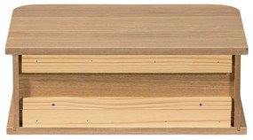 Natúr színű függő éjjeliszekrény borovi fenyő dekorral Jena – WOOOD