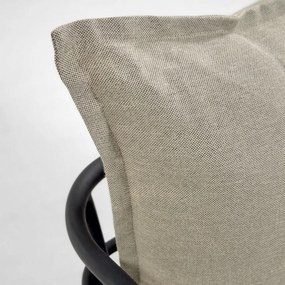 Mareluz bézs fémszerkezetű kerti fotel - Kave Home