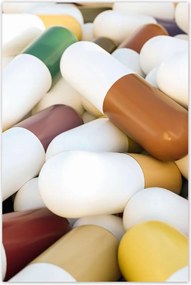 Poszterek 80x120 Egy halom orvosi tabletta