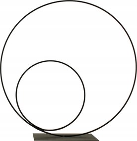 Fém virág karika virágtartó állvány nád alap az állványon karika