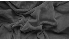 KARÁCSONYFÁK piros flanel ágynemű  + SOFT sötétszürke mikroplüss lepedő  90x200 cm