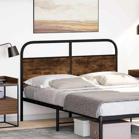 fejtámla füstölt tölgy 120 cm acél és fűrészelt fa