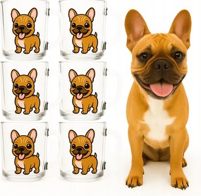 Bulldog üvegpohár 220ml 6 db átlátszó óvodába gyerekeknek