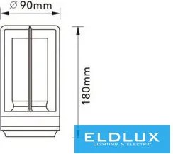 UNIVERSO Tölthető asztali lámpa DC:5V 2000mAh 3w 130lm CCT D90x180mm IP20 Ezüst