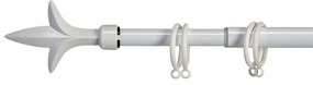 VALANCE TRIDE fehér fémkarnis 120-210 cm