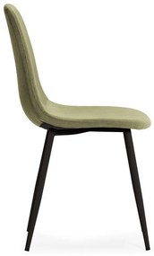 Zöld kárpitozott étkezőszék szett 4 db-os Minka – Marckeric