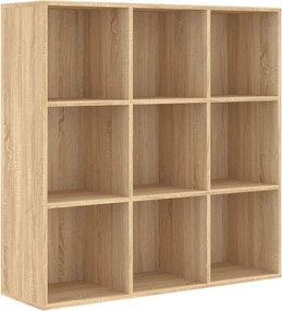 vidaXL sonoma tölgy színű szerelt fa könyvszekrény 98 x 29 x 97,5 cm
