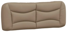 cappuccino színű műbőr ágykeret matrac nélkül Hvar 140x200 cm