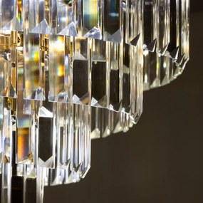 Brilagi - Felületre szerelhető csillár CRYSTAL 5xE14/40W/230V arany