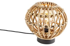 Falusi asztali lámpa bambusz 25 cm - Canna
