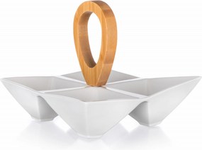 Saláta tálaló tálaló, előételekhez, Brillante 21x21x17